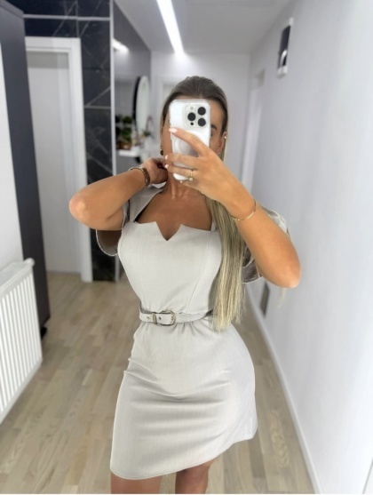 Rochie scurta cu accesoriu curea