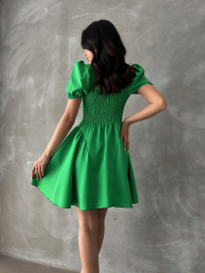 Rochie scurta cu maneci bufante - Img 2
