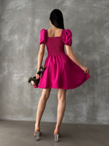 Rochie scurta cu maneci bufante - Img 2