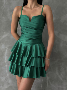 Rochie scurta cu volane - Img 1