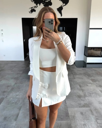 Sacou dama cu maneci incretite - Img 2