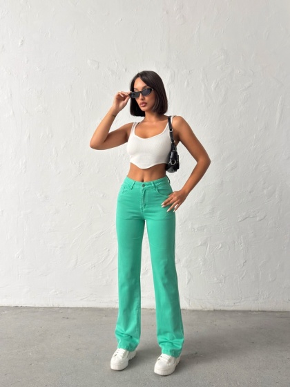 Blugi drepti elastici simpli - Img 5