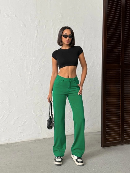 Blugi drepti elastici simpli - Img 5