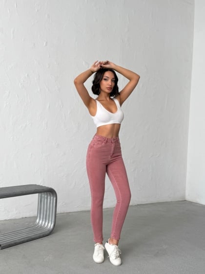 Blugi skinny elastici simpli - Img 7