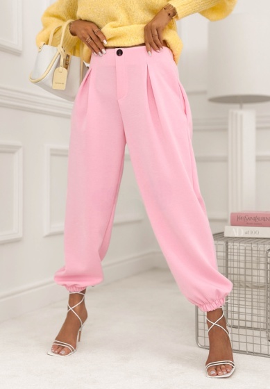 Pantaloni din viscoză cu manșete