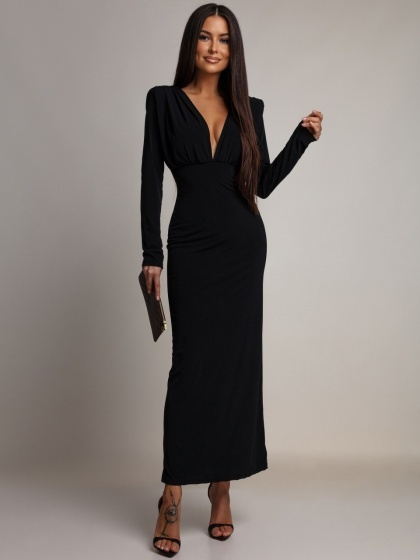 Rochie din Lycra cu decolteu V față-spate