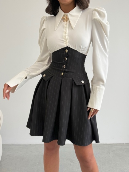 Rochie elegant tip corset si camasa - Img 6