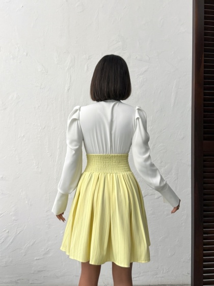 Rochie elegant tip corset si camasa - Img 3