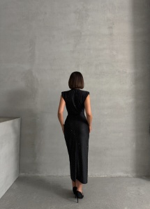 Rochie eleganta din licra cu strasuri - Img 3