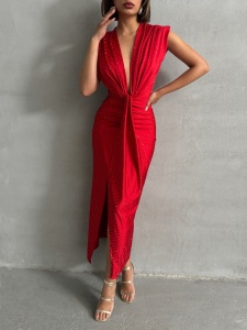 Rochie eleganta din licra cu strasuri - Img 5