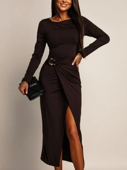Rochie eleganta din lycra cu accesoriu