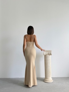Rochie eleganta lunga cu strasuri tip sirena - Img 4
