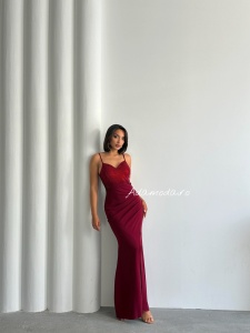 Rochie eleganta lunga cu strasuri tip sirena - Img 1