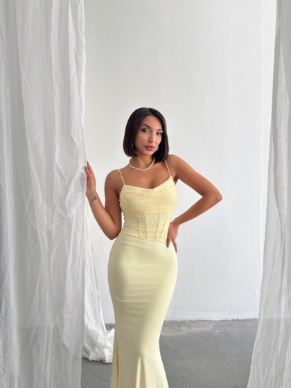 Rochie eleganta lunga din lycra - Img 7