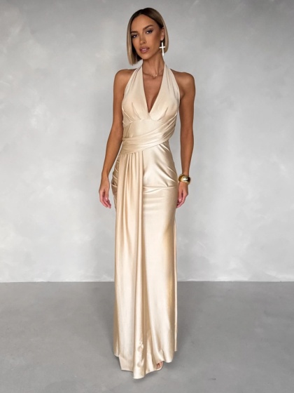 Rochie eleganta lunga din lycra - Img 5