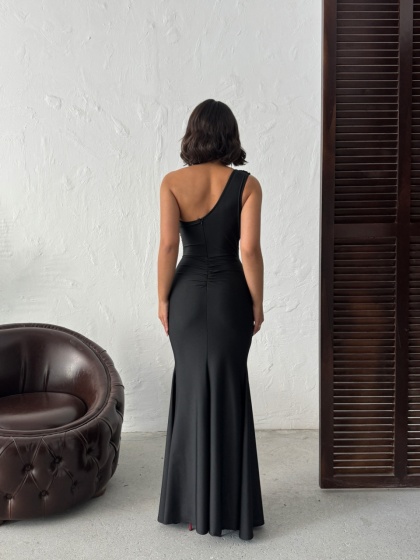 Rochie eleganta lunga din lycra - Img 4