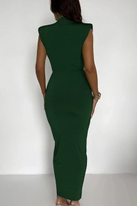 Rochie eleganta midi din lycra - Img 2