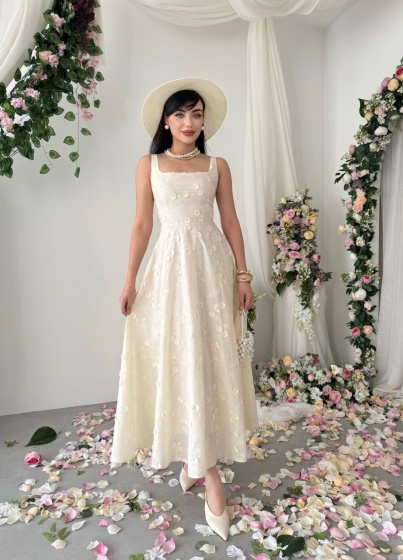Rochie lunga brodata - Img 1