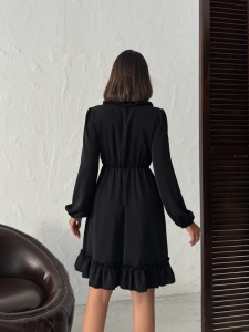Rochie scurtă cu detaliu volan - Img 2