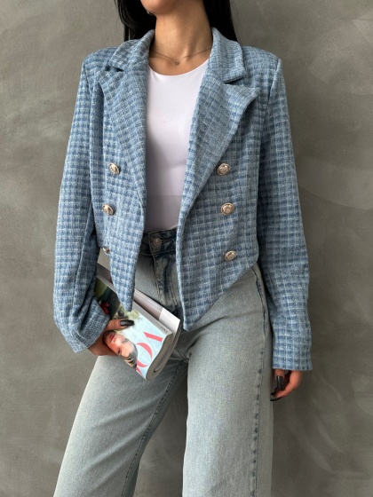 Sacou scurt cu nasturi - Img 2