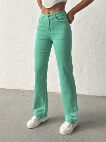 Blugi drepti elastici simpli - Img 3