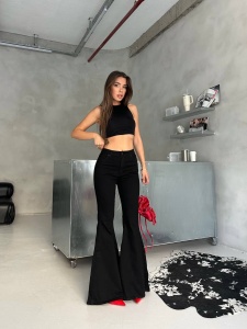 Blugi elastici extra evazati - Img 3