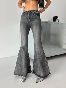 Blugi elastici super evazati - Img 1