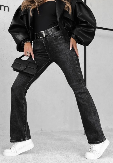 Blugi usor evazati elastici simpli - Img 2