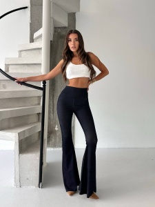 Colanti evazati cu aspect denim - Img 1