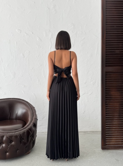 Rochie din satin plisata - Img 2