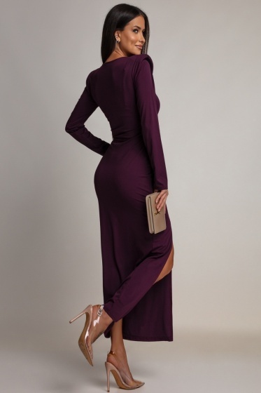 Rochie elegantă din lycra, cu detaliu metalic - Img 2