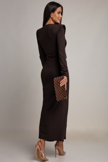 Rochie elegantă din lycra, cu detaliu metalic - Img 2
