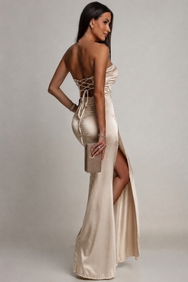 Rochie eleganta din lycra cu siret la spate - Img 3