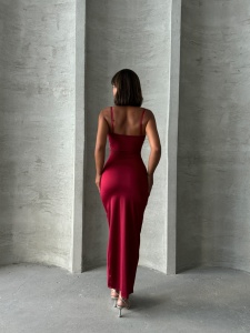 Rochie eleganta lunga cu aplicatie din plasa - Img 6
