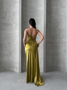 Rochie eleganta lunga cu bretele din strasuri - Img 2