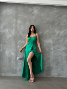 Rochie eleganta lunga cu bretele - Img 2