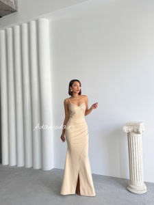 Rochie eleganta lunga cu strasuri tip sirena - Img 5