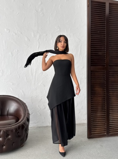 Rochie eleganta lunga cu tull - Img 7