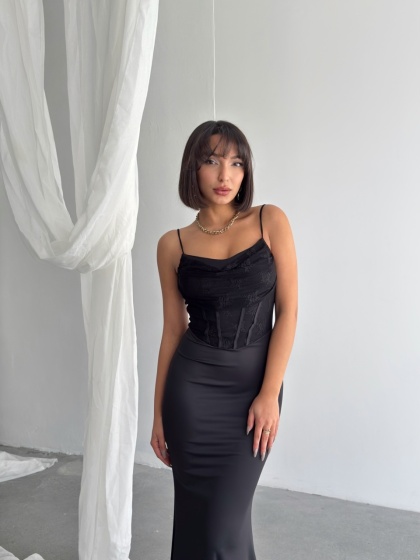 Rochie eleganta lunga din lycra - Img 7