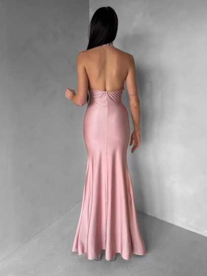 Rochie eleganta lunga din lycra - Img 4