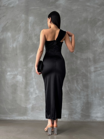 Rochie eleganta midi cu umarul gol - Img 6