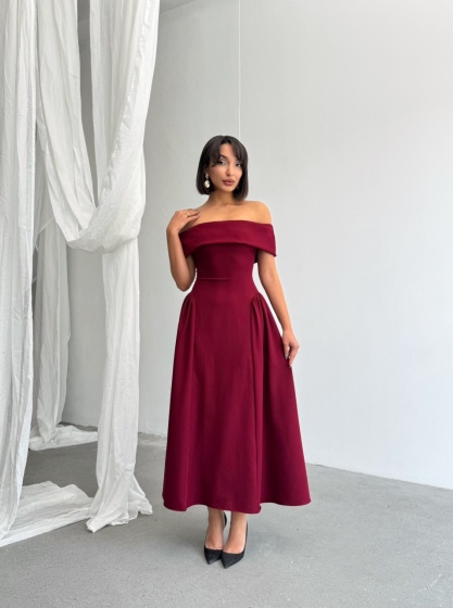 Rochie eleganta pe umeri - Img 6