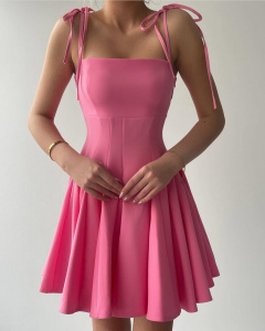 Rochie eleganta scurta cu bretele - Img 2