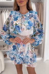 Rochie eleganta scurta cu imprimeu floral - Img 1