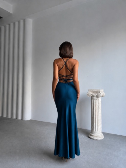 Rochie lunga eleganta cu spatele gol - Img 2