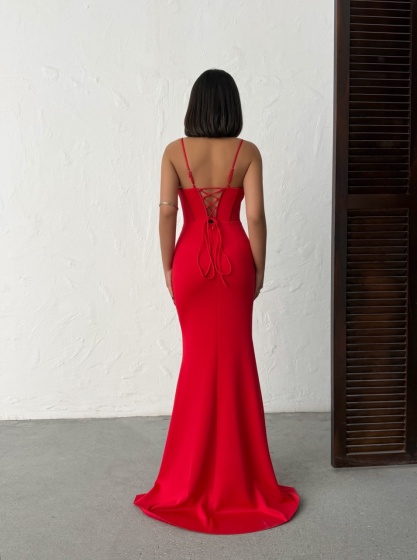 Rochie lunga eleganta tip corset - Img 3