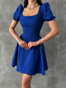 Rochie scurta cu maneci bufante - Img 1