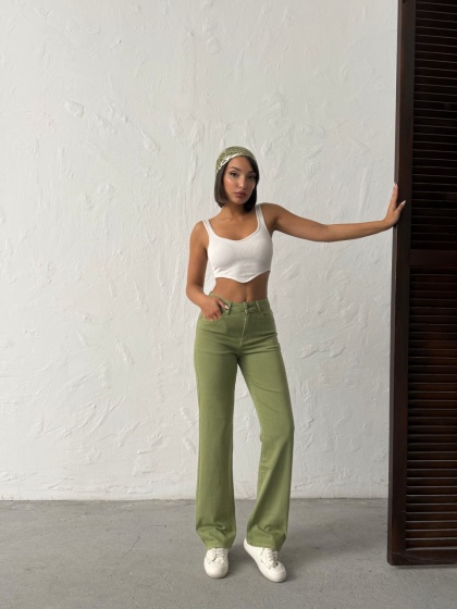 Blugi drepti elastici simpli - Img 4