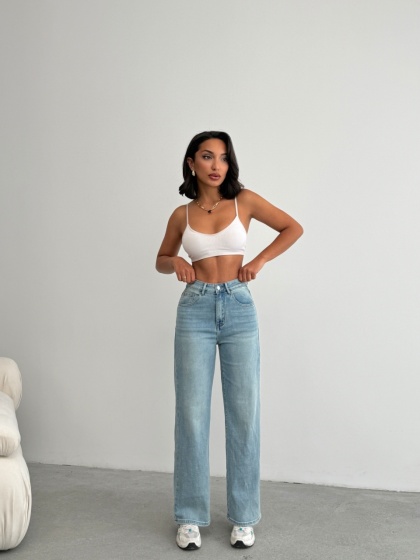 Blugi evazati elastici simpli - Img 7