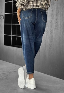 Blugi mom fit elastici simpli - Img 3
